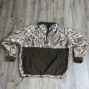 DRAKE WATERFOWL SYSTEMS 1/4 ZIP HUNTING JACKET size XL